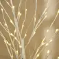 Árbol de Abedul Altura 180 cm con 96 Luces LED IP44 Blanco Cálido Decoración para Interiores 22x22x180 cm Blanco Árbol de Abedul Altura 180 cm con 96 Luces LED IP44 Blanco Cálido Decoración para Interiores 22x22x180 cm Blanco