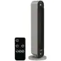 Calefactor Cerámico de Torre 1100/2200W Mando Pantalla LED Temporizador y Oscilación Ø25x73,5 cm Plata y Negro Calefactor Cerámico de Torre 1100/2200W Mando Pantalla LED Temporizador y Oscilación Ø25x73,5 cm Plata y Negro