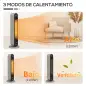 Calefactor Cerámico de Torre 1100/2200W Mando Pantalla LED Temporizador y Oscilación Ø25x73,5 cm Plata y Negro Calefactor Cerámico de Torre 1100/2200W Mando Pantalla LED Temporizador y Oscilación Ø25x73,5 cm Plata y Negro