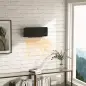 Calefactor Eléctrico de Pared 1000W/2000W Estufa con Pantalla LED y Mando a Distancia 54,5x12x21,5 cm Negro