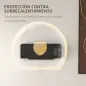 Calefactor Eléctrico de Pared 1000W/2000W Estufa con Pantalla LED y Mando a Distancia 54,5x12x21,5 cm Negro