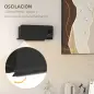Calefactor Eléctrico de Pared 1000W/2000W Estufa con Pantalla LED y Mando a Distancia 54,5x12x21,5 cm Negro