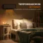 Calefactor Eléctrico de Pared 1000W/2000W Estufa con Pantalla LED IPX2 y Mando a Distancia 56x11,7x18,5 cm Negro Calefactor Eléctrico de Pared 1000W/2000W Estufa con Pantalla LED IPX2 y Mando a Distancia 56x11,7x18,5 cm Negro