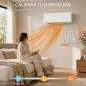Calefactor Eléctrico Bajo Consumo de Pared 2000W con 3 Modos Pantalla LED Termostato Temporizador y Panel de Vidrio Calefactor Eléctrico Bajo Consumo de Pared 2000W con 3 Modos Pantalla LED Termostato Temporizador y Panel de Vidrio