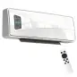 Calefactor Eléctrico de Pared 2000W con 3 Modos Pantalla LED Termostato Temporizador y Oscilación Blanco