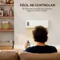 Calefactor Eléctrico de Pared 2000W con 3 Modos Pantalla LED Termostato Temporizador y Oscilación Blanco