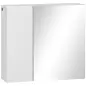 Armario de Baño con Espejo 2 Puertas y Estantes Ajustables Mueble de Baño Colgar 48x15x45 cm Blanco Armario de Baño con Espejo 2 Puertas y Estantes Ajustables Mueble de Baño Colgar 48x15x45 cm Blanco