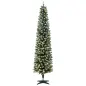 Árbol de Navidad Estrecho Nevado con 170 Luces LED Bicolor 180 cm 351 Ramas Ignífugo 11 Modos Mando a Distancia Verde Árbol de Navidad Estrecho Nevado con 170 Luces LED Bicolor 180 cm 351 Ramas Ignífugo 11 Modos Mando a Distancia Verde