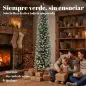 Árbol de Navidad Estrecho Nevado con 170 Luces LED Bicolor 180 cm 351 Ramas Ignífugo 11 Modos Mando a Distancia Verde Árbol de Navidad Estrecho Nevado con 170 Luces LED Bicolor 180 cm 351 Ramas Ignífugo 11 Modos Mando a Distancia Verde