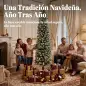 Árbol de Navidad Estrecho Nevado con 170 Luces LED Bicolor 180 cm 351 Ramas Ignífugo 11 Modos Mando a Distancia Verde Árbol de Navidad Estrecho Nevado con 170 Luces LED Bicolor 180 cm 351 Ramas Ignífugo 11 Modos Mando a Distancia Verde