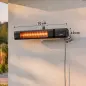Calefactor Infrarrojos Terraza 2000 W con Funda IP65 Control por App/Táctil/Mando 9 Niveles de Calor y Temporizador Calefactor Infrarrojos Terraza 2000 W con Funda IP65 Control por App/Táctil/Mando 9 Niveles de Calor y Temporizador
