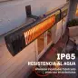 Calefactor Infrarrojos Terraza 2000 W con Funda IP65 Control por App/Táctil/Mando 9 Niveles de Calor y Temporizador Calefactor Infrarrojos Terraza 2000 W con Funda IP65 Control por App/Táctil/Mando 9 Niveles de Calor y Temporizador