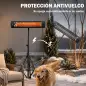 Calefactor Infrarrojos Terraza de Pie 2500 W Trípode Regulable IP65 Control Táctil/Remoto 3 Niveles Calor Temporizador Calefactor Infrarrojos Terraza de Pie 2500 W Trípode Regulable IP65 Control Táctil/Remoto 3 Niveles Calor Temporizador