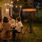 Calefactor Infrarrojos Terraza de Pie 2500 W Trípode Regulable IP65 Control Táctil/Remoto 3 Niveles Calor Temporizador Calefactor Infrarrojos Terraza de Pie 2500 W Trípode Regulable IP65 Control Táctil/Remoto 3 Niveles Calor Temporizador
