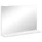 Espejo de Baño de Pared con Estante Abierto Estilo Moderno para Entrada Pasillo 60x12x40 cm Blanco Espejo de Baño de Pared con Estante Abierto Estilo Moderno para Entrada Pasillo 60x12x40 cm Blanco
