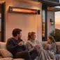Calefactor por Infrarrojos Terraza 3000 W IP65 9 Niveles Calor Temporizador 24 H Control Táctil/Remoto Pantalla LED