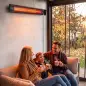 Calefactor por Infrarrojos Terraza 3000 W IP65 9 Niveles Calor Temporizador 24 H Control Táctil/Remoto Pantalla LED