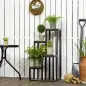 Soporte para Plantas de Madera de 4 Niveles con Base Soporte para Macetas para Interior y Exterior 40x40x81 cm Marrón Soporte para Plantas de Madera de 4 Niveles con Base Soporte para Macetas para Interior y Exterior 40x40x81 cm Marrón