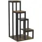 Soporte para Plantas de Madera de 4 Niveles con Base Soporte para Macetas para Interior y Exterior 40x40x81 cm Marrón Soporte para Plantas de Madera de 4 Niveles con Base Soporte para Macetas para Interior y Exterior 40x40x81 cm Marrón