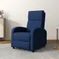 Sillón Relax Reclinable hasta 160° Sofá Reclinable Moderno con Reposapiés Soporta hasta 120 kg 64x86x102 cm Azul Oscuro