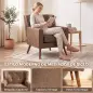 Sillón Relax Sofá Individual de PU Cojín de Asiento con Muelles Respaldo Acolchado Patas de Madera 72x76x80 cm Marrón Sillón Relax Sofá Individual de PU Cojín de Asiento con Muelles Respaldo Acolchado Patas de Madera 72x76x80 cm Marrón