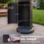 Estufa de Gas para Terraza 11 kW con Regulación Continua Rejilla Protectora Antivuelco y 2 Ruedas Negro Estufa de Gas para Terraza 11 kW con Regulación Continua Rejilla Protectora Antivuelco y 2 Ruedas Negro