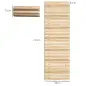 Camino de Jardín de Madera 120x38 cm Pasarela Recta Enrollable para Exteriores Resistente a la Intemperie Natural Camino de Jardín de Madera 120x38 cm Pasarela Recta Enrollable para Exteriores Resistente a la Intemperie Natural