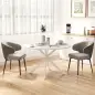 Mesa de Comedor Redonda para 4 Personas con Estructura de Acero Ø120x75 cm Blanco Mesa de Comedor Redonda para 4 Personas con Estructura de Acero Ø120x75 cm Blanco