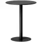 Mesa de Comedor Redonda para 2 Personas Mesa de Cocina de Acero para Interior y Exterior Ø60x72 cm Negro Mesa de Comedor Redonda para 2 Personas Mesa de Cocina de Acero para Interior y Exterior Ø60x72 cm Negro