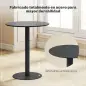 Mesa de Comedor Redonda para 2 Personas Mesa de Cocina de Acero para Interior y Exterior Ø60x72 cm Negro Mesa de Comedor Redonda para 2 Personas Mesa de Cocina de Acero para Interior y Exterior Ø60x72 cm Negro