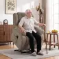 Sillón Relax Reclinable Eléctrico Levanta Personas Masaje Vibratorio y Calor Asiento Ancho Puerto USB Bolsillos Marrón Sillón Relax Reclinable Eléctrico Levanta Personas Masaje Vibratorio y Calor Asiento Ancho Puerto USB Bolsillos Marrón
