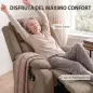 Sillón Relax Reclinable Eléctrico Levanta Personas Masaje Vibratorio y Calor Asiento Ancho Puerto USB Bolsillos Marrón Sillón Relax Reclinable Eléctrico Levanta Personas Masaje Vibratorio y Calor Asiento Ancho Puerto USB Bolsillos Marrón