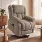 Sillón Relax Reclinable Eléctrico Levanta Personas Masaje Vibratorio y Calor Asiento Ancho Puerto USB Bolsillos Marrón Sillón Relax Reclinable Eléctrico Levanta Personas Masaje Vibratorio y Calor Asiento Ancho Puerto USB Bolsillos Marrón