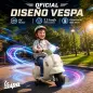 Moto Eléctrica para Niños Licencia Mini Vespa GTS 2 Ruedas Auxiliares Batería de Litio Faro Bocina Respaldo Blanco Moto Eléctrica para Niños Licencia Mini Vespa GTS 2 Ruedas Auxiliares Batería de Litio Faro Bocina Respaldo Blanco