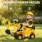 Excavadora sin Pedales Juguete con Casco de Seguridad Excavadora Correpasillos con Brazo Excavador 1 a 4 Años Amarillo Excavadora sin Pedales Juguete con Casco de Seguridad Excavadora Correpasillos con Brazo Excavador 1 a 4 Años Amarillo