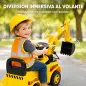 Excavadora sin Pedales Juguete con Casco de Seguridad Excavadora Correpasillos con Brazo Excavador 1 a 4 Años Amarillo Excavadora sin Pedales Juguete con Casco de Seguridad Excavadora Correpasillos con Brazo Excavador 1 a 4 Años Amarillo