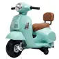 Moto Eléctrica para Niños Licencia Mini Vespa GTS 2 Ruedas Auxiliares Batería de Litio Faro Bocina Respaldo Verde Moto Eléctrica para Niños Licencia Mini Vespa GTS 2 Ruedas Auxiliares Batería de Litio Faro Bocina Respaldo Verde