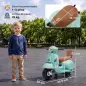 Moto Eléctrica para Niños Licencia Mini Vespa GTS 2 Ruedas Auxiliares Batería de Litio Faro Bocina Respaldo Verde Moto Eléctrica para Niños Licencia Mini Vespa GTS 2 Ruedas Auxiliares Batería de Litio Faro Bocina Respaldo Verde