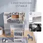Escritorio Infantil con Silla Soporte de Tableta Ajustable Portalápices Panel de Corcho 5-12 Años Gris