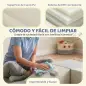 Juego de 4 Bloques de Espuma para Niños de Psicomotricidad Tapizados en PU Escalar y Gatear 1-3 Años Gris Claro y Beige