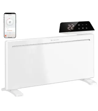 Calefactor Eléctrico Inteligente de Pared o Independiente 2000 W Temporizador Semanal Wifi Ventana Abierta y Antihielo