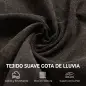 Silla Mecedora de Terciopelo con Reposacabezas Ajustable Acolchado Grueso Patas de Madera Reposabrazos Gris Oscuro Silla Mecedora de Terciopelo con Reposacabezas Ajustable Acolchado Grueso Patas de Madera Reposabrazos Gris Oscuro