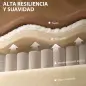 Sillón Relax Reclinable Manual hasta 155° Tapizado en PU Reposapiés Respaldo Alto Grueso y Asiento Amplio Marrón Oscuro