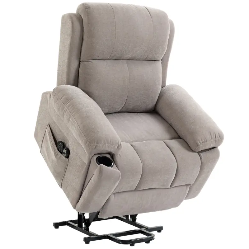Sillón Relax Reclinable Eléctrico Levanta Personas Masaje Vibratorio y Calor Asiento Muelles Mando Portavasos Bolsillos Sillón Relax Reclinable Eléctrico Levanta Personas Masaje Vibratorio y Calor Asiento Muelles Mando Portavasos Bolsillos
