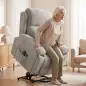 Sillón Relax Reclinable Eléctrico Levanta Personas Masaje Vibratorio y Calor Asiento Muelles Mando Portavasos Bolsillos Sillón Relax Reclinable Eléctrico Levanta Personas Masaje Vibratorio y Calor Asiento Muelles Mando Portavasos Bolsillos