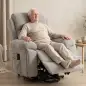 Sillón Relax Reclinable Eléctrico Levanta Personas Masaje Vibratorio y Calor Asiento Muelles Mando Portavasos Bolsillos Sillón Relax Reclinable Eléctrico Levanta Personas Masaje Vibratorio y Calor Asiento Muelles Mando Portavasos Bolsillos