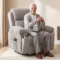 Sillón Relax Reclinable Eléctrico Levanta Personas Masaje Vibratorio y Calor Asiento Muelles Mando Portavasos Bolsillos Sillón Relax Reclinable Eléctrico Levanta Personas Masaje Vibratorio y Calor Asiento Muelles Mando Portavasos Bolsillos