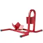 Caballete de Moto Delantera Soporte para Rueda Delantera de Moto Ajustable en 3 Niveles 60x55x43 cm Rojo Caballete de Moto Delantera Soporte para Rueda Delantera de Moto Ajustable en 3 Niveles 60x55x43 cm Rojo