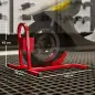 Caballete de Moto Delantera Soporte para Rueda Delantera de Moto Ajustable en 3 Niveles 60x55x43 cm Rojo Caballete de Moto Delantera Soporte para Rueda Delantera de Moto Ajustable en 3 Niveles 60x55x43 cm Rojo