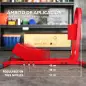 Caballete de Moto Delantera Soporte para Rueda Delantera de Moto Ajustable en 3 Niveles 60x55x43 cm Rojo Caballete de Moto Delantera Soporte para Rueda Delantera de Moto Ajustable en 3 Niveles 60x55x43 cm Rojo
